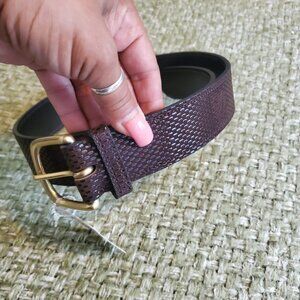 Womens brown LEATHER BELT NWT